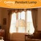 Vintiquewise Decorative Fabric Pendant Lampshade with Swirl Design – Modern Bohemian & Minimalist Hanging Ceiling Light Shade for Bedroom Living Room Kitchen and Dining Room